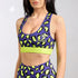 Pironetic by Tsveti Pironkova | www.pironetic.bg | Streetwear, activewear, women's wear, men's wear. | Violet The Cheetah Light Weight Bra | Purple/ Neon Leopard Print